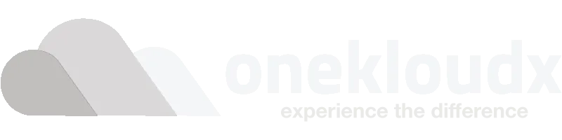 OneKloudX Long White Logo | NetSuite Partner