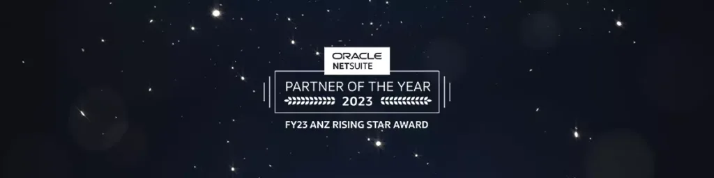 [AWARD] Named Oracle NetSuite Solution Partner FY23 Rising Star