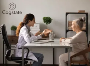 Cogstate-Case-Study-Featured-Image Case Study - Cogstate - female doctor and female patient receiving health care advice
