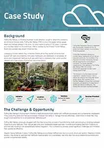 Case Study Cover - Puffing Billy Railway