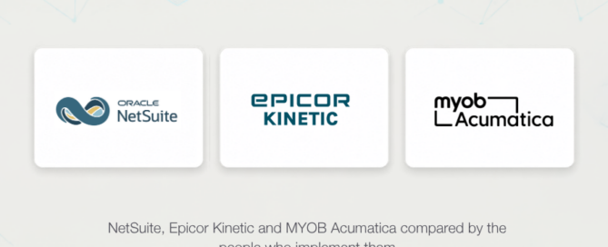 NetSuite, Epicor Kinetic and MYOB Acumatica compared by the people who implement them