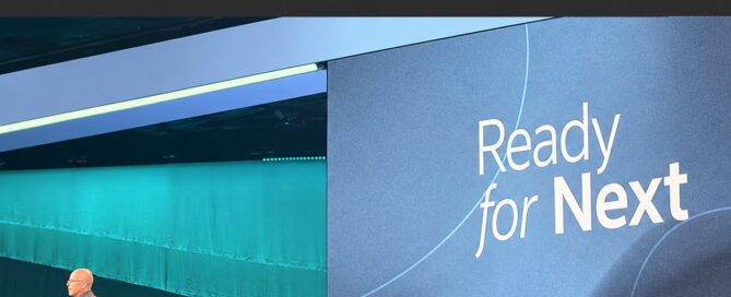 SuiteWorld 2026 keynote stage with Ready for Next on screen.